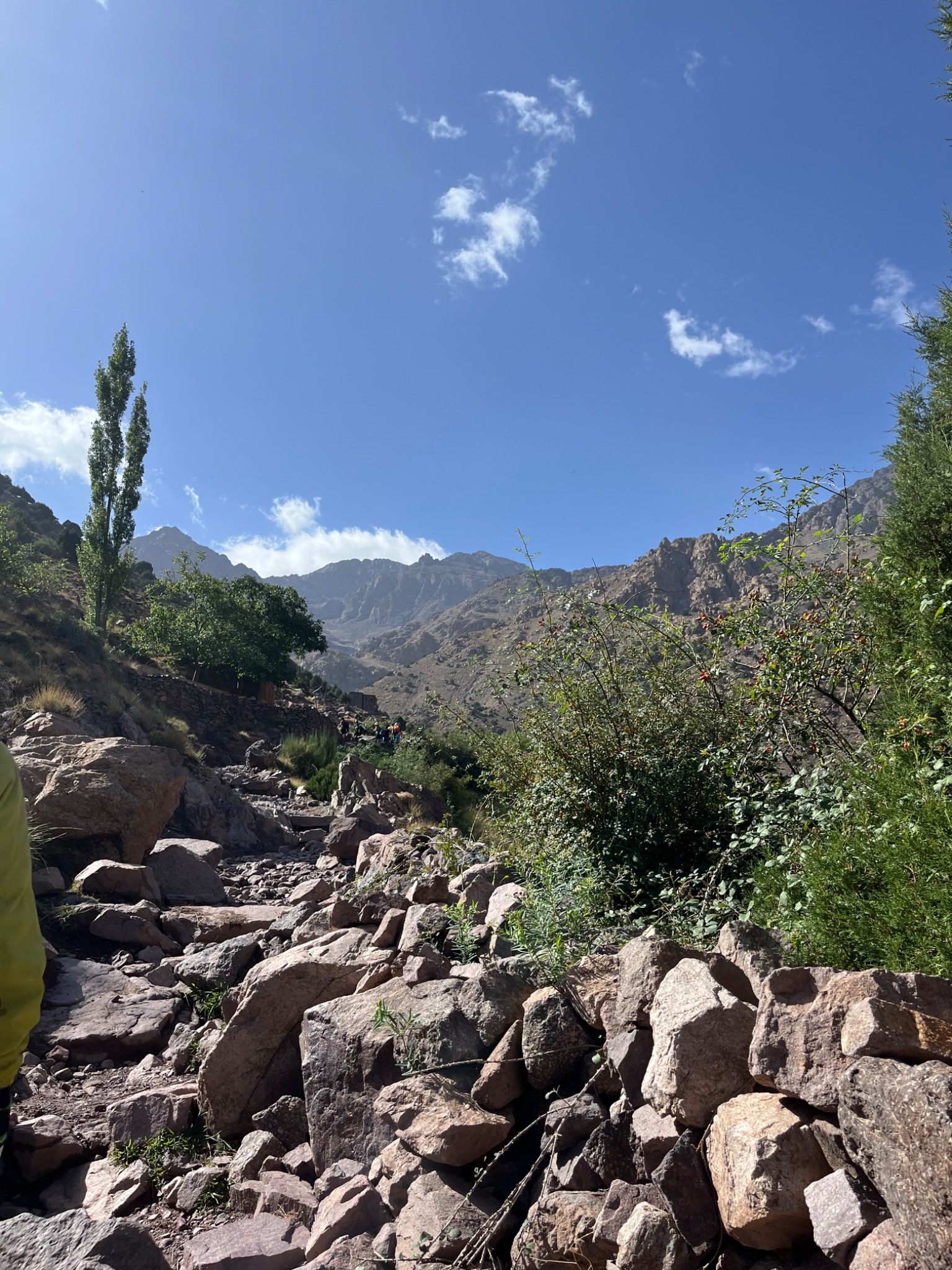 A rocky walking path through the High Atlas
